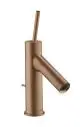 AXOR-HG-AXOR-Starck-Einhebel-Waschtischmischer-70-mit-Pingriff-fuer-Handwaschbecken-mit-Zugstangen-Ablaufgarnitur-Brushed-Red-Gold-10116310 gallery number 1